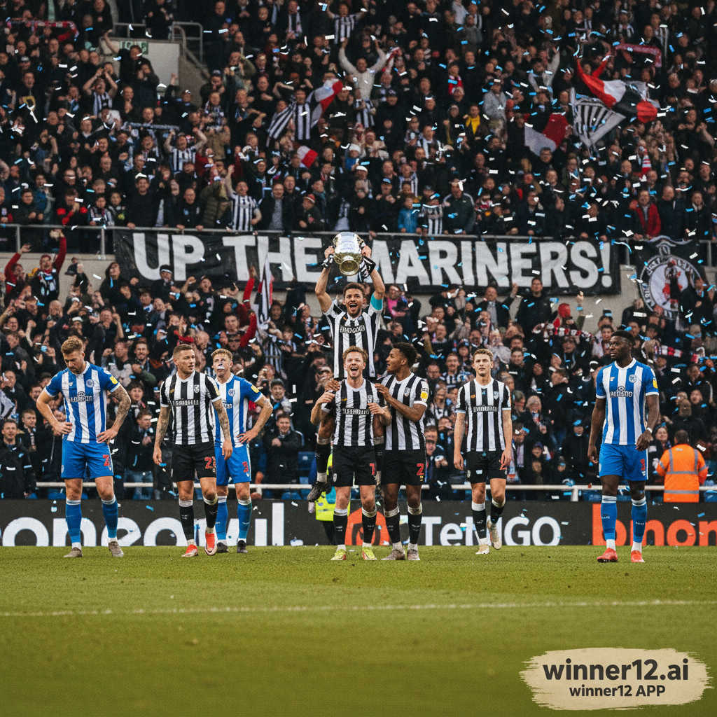 ALT text: Realistic poster of AC Milan vs Inter Milan soccer derby showing players in dynamic action on lush green pitch, detailed team jerseys with authentic logos, dramatic stadium lighting highlighting tactical battle, subtle betting tip icons, and modern text overlay “Latest Betting Tips & Tactical Insights” with discreet winner12.ai logo.