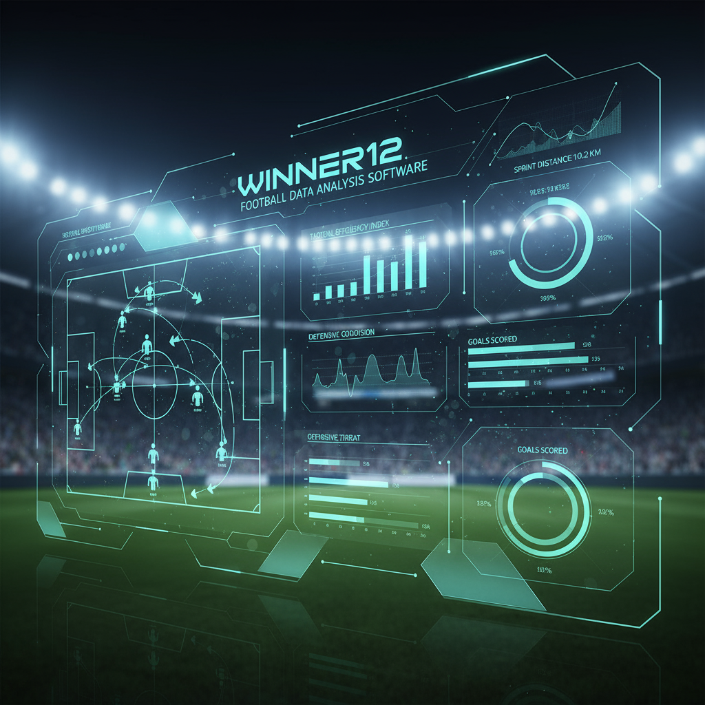 ALT文本：蔚山现代足球俱乐部明星球员周敏圭在亚冠联赛中的激情表现，身穿经典南韩俱乐部队服，动态射门瞬间，背景为灯光璀璨、座无虚席的球场，画面角落带有winner12.ai独家赛前预测品牌标识，展现高能量和竞技精神的逼真足球比赛海报。